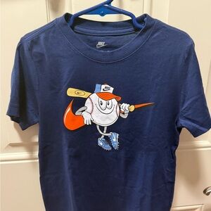 Nike baseball graphic shirt
 youth boys 5-6 navy blue